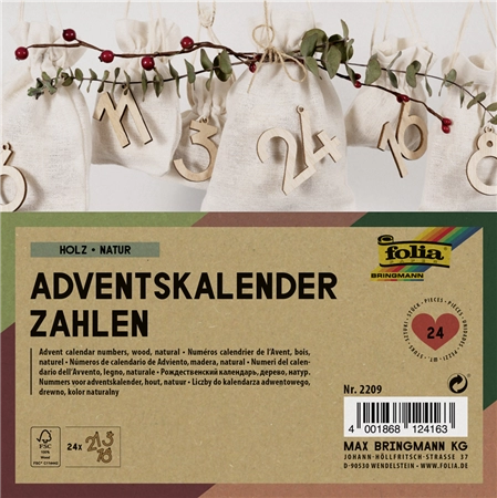 Een folia adventskalender-houtzahlen naturel koop je bij NiceSupplies.nl