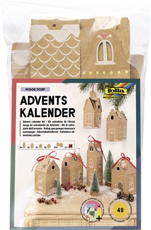 Een folia adventskalender-set hygge dorf 49-delig koop je bij NiceSupplies.nl