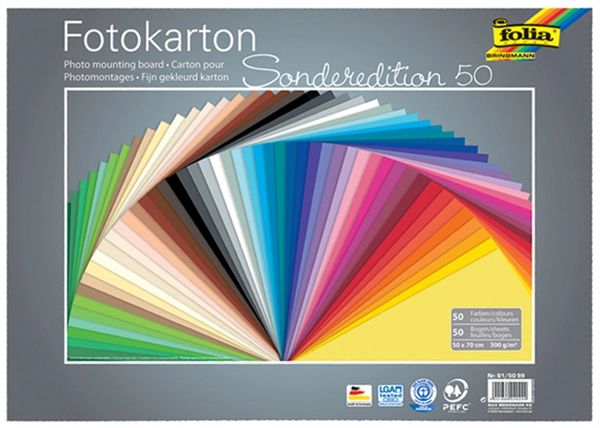 Een folia fotokarton b250xh350mm 300gr assorti koop je bij NiceSupplies.nl