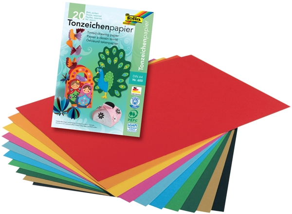 Een folia gekleurd papierblok din a3 130gr 10 vel koop je bij NiceSupplies.nl