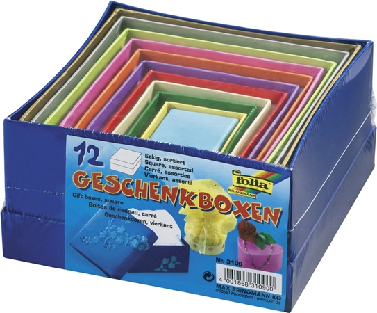 Een folia geschenkboxen harten ,12 stuks formaatn/farben assorti koop je bij NiceSupplies.nl