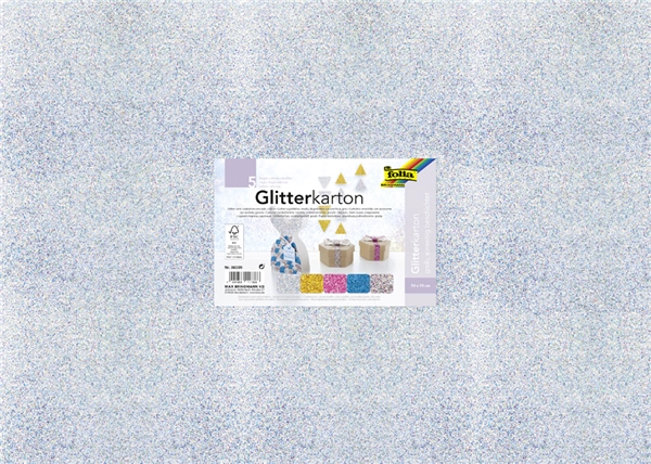 Een folia glitterkarton grob-500x700 mm-300gr koop je bij NiceSupplies.nl