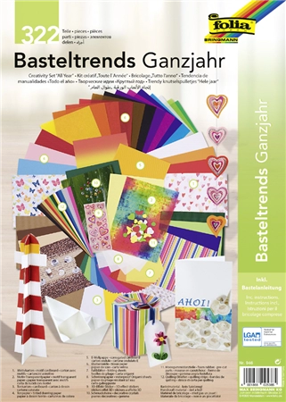 Een folia knutselpapier-set trends heeljaar 322-delig koop je bij NiceSupplies.nl