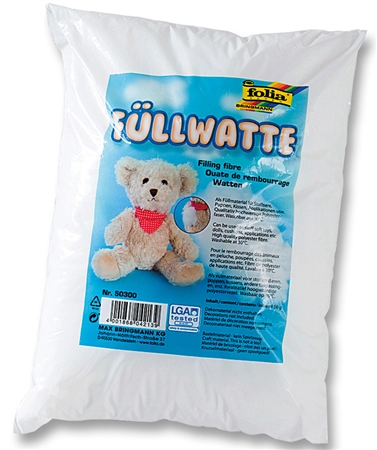 Een folia knutselwatte-vulwatte wit inhoud 50gr koop je bij NiceSupplies.nl