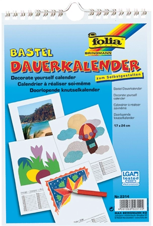 Een folia kreativ-wandkalender 170x240 mm wit koop je bij NiceSupplies.nl