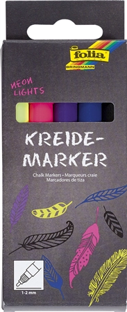 Een folia krijtmarker metallic effects 5 stuks set koop je bij NiceSupplies.nl