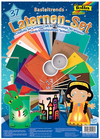 Een folia lantaarn-knutsel-set 37-delig koop je bij NiceSupplies.nl