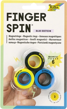 Een folia magnetringe finger spin blue edition koop je bij NiceSupplies.nl