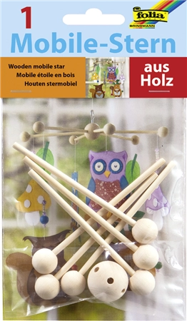 Een folia mobile-sterren van hout koop je bij NiceSupplies.nl