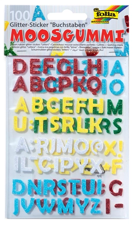 Een folia moosgummi glitter-sticker cijfers koop je bij NiceSupplies.nl