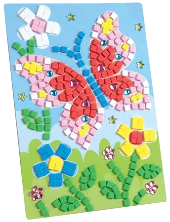 Een folia moosgummi mosaik schmetterling 405 delen koop je bij NiceSupplies.nl