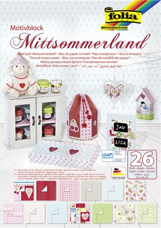 Een folia motief blok mittzomerland 240x350mm 26 vel koop je bij NiceSupplies.nl