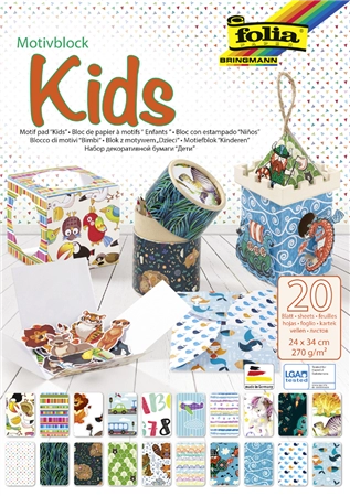 Een folia motivblok kids 240x340mm 20 vel koop je bij NiceSupplies.nl