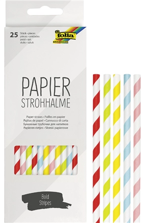 Een folia papieren rietje pastel stripes-lengte 200 mm koop je bij NiceSupplies.nl