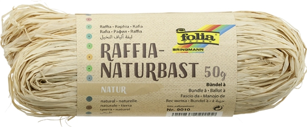 Een folia raffia-naturbast 50 g lachs koop je bij NiceSupplies.nl