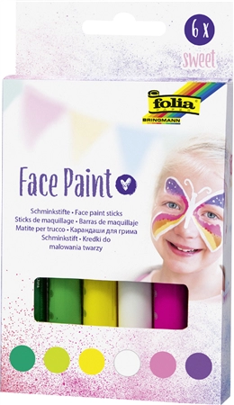 Een folia schminkstifte face paint set sweet koop je bij NiceSupplies.nl