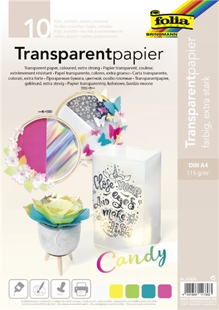 Een folia transparantpapier candy-din a4-115gr koop je bij NiceSupplies.nl