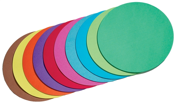 Een folia vouwblaadjes rond 120mm 100 vel assorti kleuren koop je bij NiceSupplies.nl