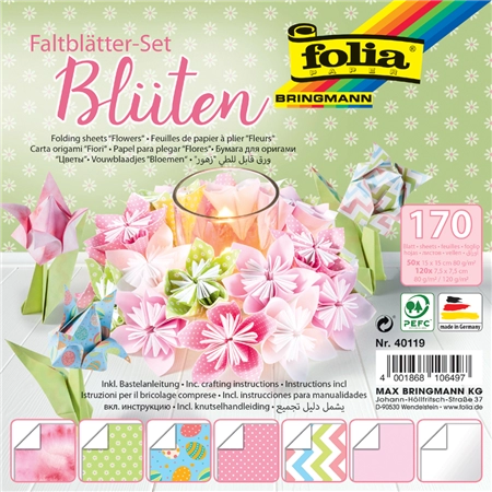 Een folia vouwblaadjes-set blÜten 170 vel koop je bij NiceSupplies.nl