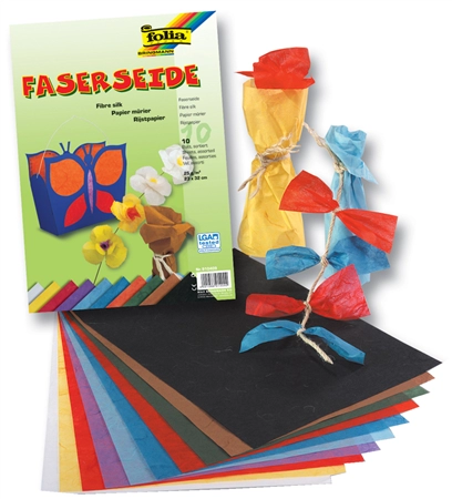 Een folia zijdevloei 230x320mm 25gr assorti kleuren koop je bij NiceSupplies.nl