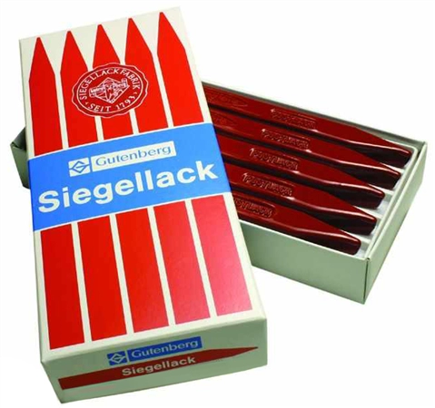 Een gutenberg zegellak urklantenlak zinnoberrood koop je bij NiceSupplies.nl