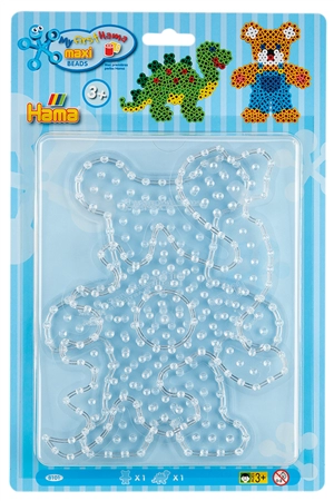 Een hama stiftplaten teddybär dinosaurier in blister koop je bij NiceSupplies.nl