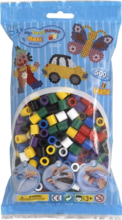 Een hama stijkkralen maxi volltonmix in zak koop je bij NiceSupplies.nl