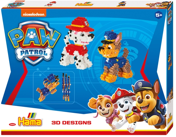 Een hama stijkkralen midi 3d paw patrol groot geschenkverpakking koop je bij NiceSupplies.nl