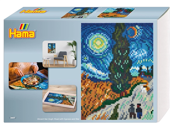 Een hama stijkkralen midi art van gogh geschenkverpakking koop je bij NiceSupplies.nl