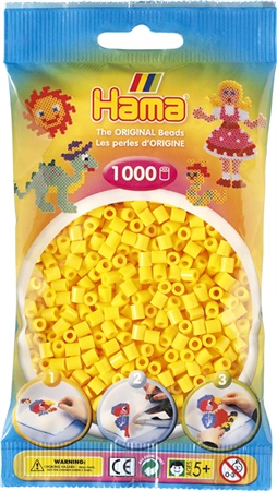 Een hama stijkkralen midi gold in zak koop je bij NiceSupplies.nl