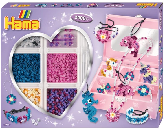 Een hama stijkkralen midi kreativbox geschenkverpakking koop je bij NiceSupplies.nl