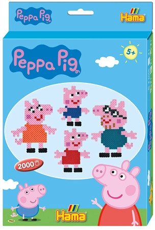 Een hama stijkkralen midi peppa wutz geschenkverpakking koop je bij NiceSupplies.nl