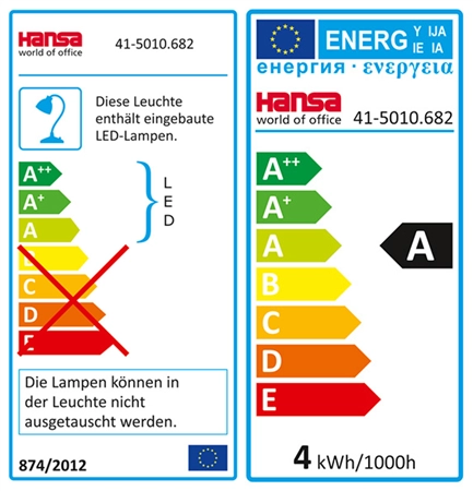 Een hansa led-bureaulamp flower schlamm koop je bij NiceSupplies.nl