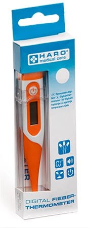 Een haro fieberthermometer flexible punt wit/orange koop je bij NiceSupplies.nl