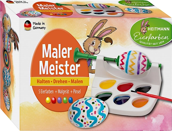 Een heitmann eiermalmachine 'malermeister' inkl 1 penseel koop je bij NiceSupplies.nl