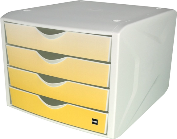 Een helit ladenbox the chameleon dekor simple yellow koop je bij NiceSupplies.nl