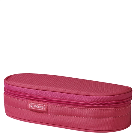 Een herlitz etui pink polyester koop je bij NiceSupplies.nl