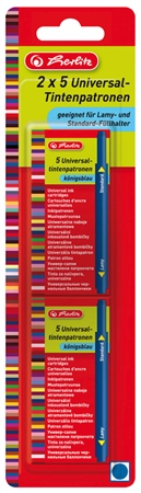 Een herlitz inktpatronen koningsblauw oplosbaar koop je bij NiceSupplies.nl