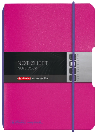 Een herlitz notitieboek mybook flex a6 pp-cover blauw koop je bij NiceSupplies.nl