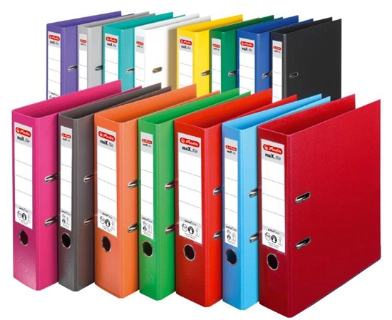 Een herlitz ordner maxfile product plus rugbr 80mm rood koop je bij NiceSupplies.nl