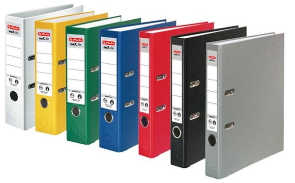 Een herlitz ordner maxfile product rugbreedte 50mm wit koop je bij NiceSupplies.nl