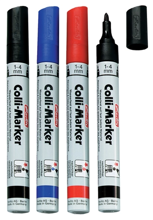 Een herlitz permanent-marker collimarker ronde punt assorti koop je bij NiceSupplies.nl