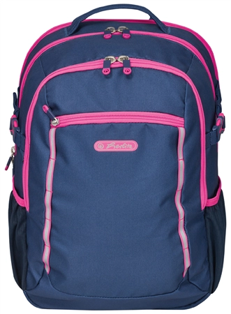 Een herlitz schoolrugtas ultimate navy/pink koop je bij NiceSupplies.nl