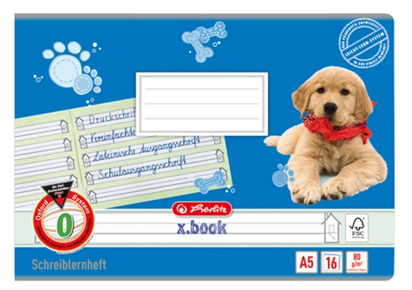 Een herlitz schrijfschrift xbook din a4 dwars liniatuur sl koop je bij NiceSupplies.nl