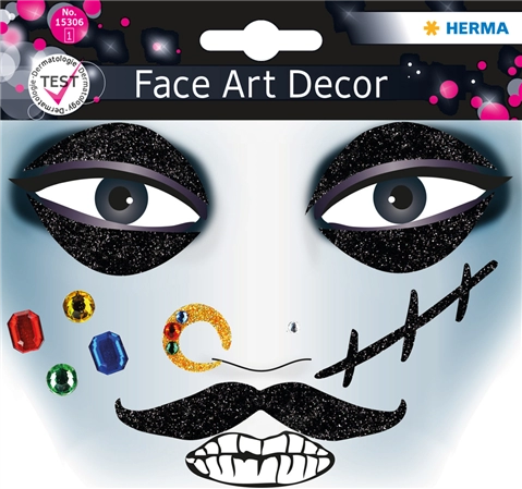 Een herma face art sticker gezicht butterfly koop je bij NiceSupplies.nl