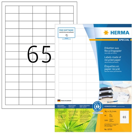 Een herma universele etiketten recycling 105x148 mm 80 vel koop je bij NiceSupplies.nl