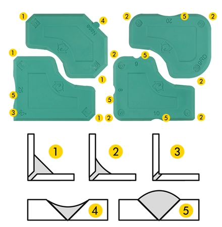 Een heytec fugenabzieher in set 4-delig groen koop je bij NiceSupplies.nl