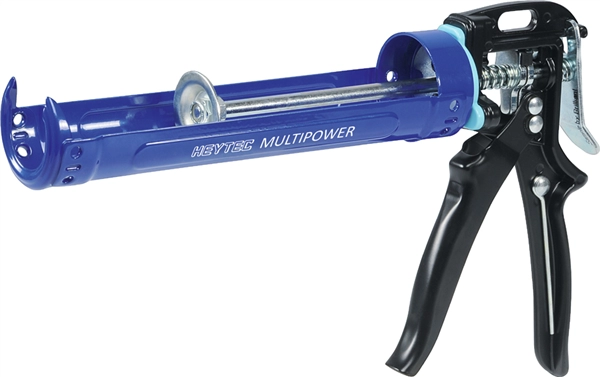 Een heytec profi-cassettenpistole multipower blauw zwart koop je bij NiceSupplies.nl