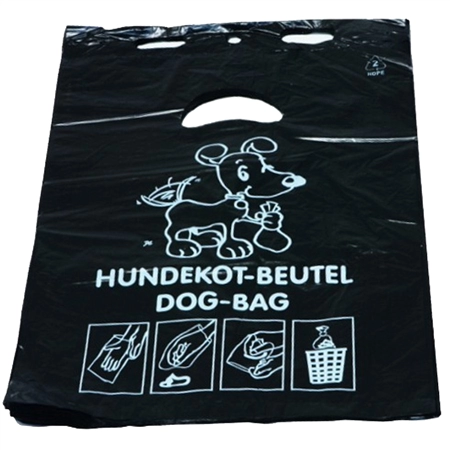 Een hundekotzak van hdpe-folie 3 liter zwart koop je bij NiceSupplies.nl