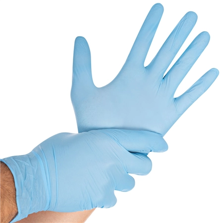 Een hygostar onderzoek-handschoen safe virus l blauw koop je bij NiceSupplies.nl